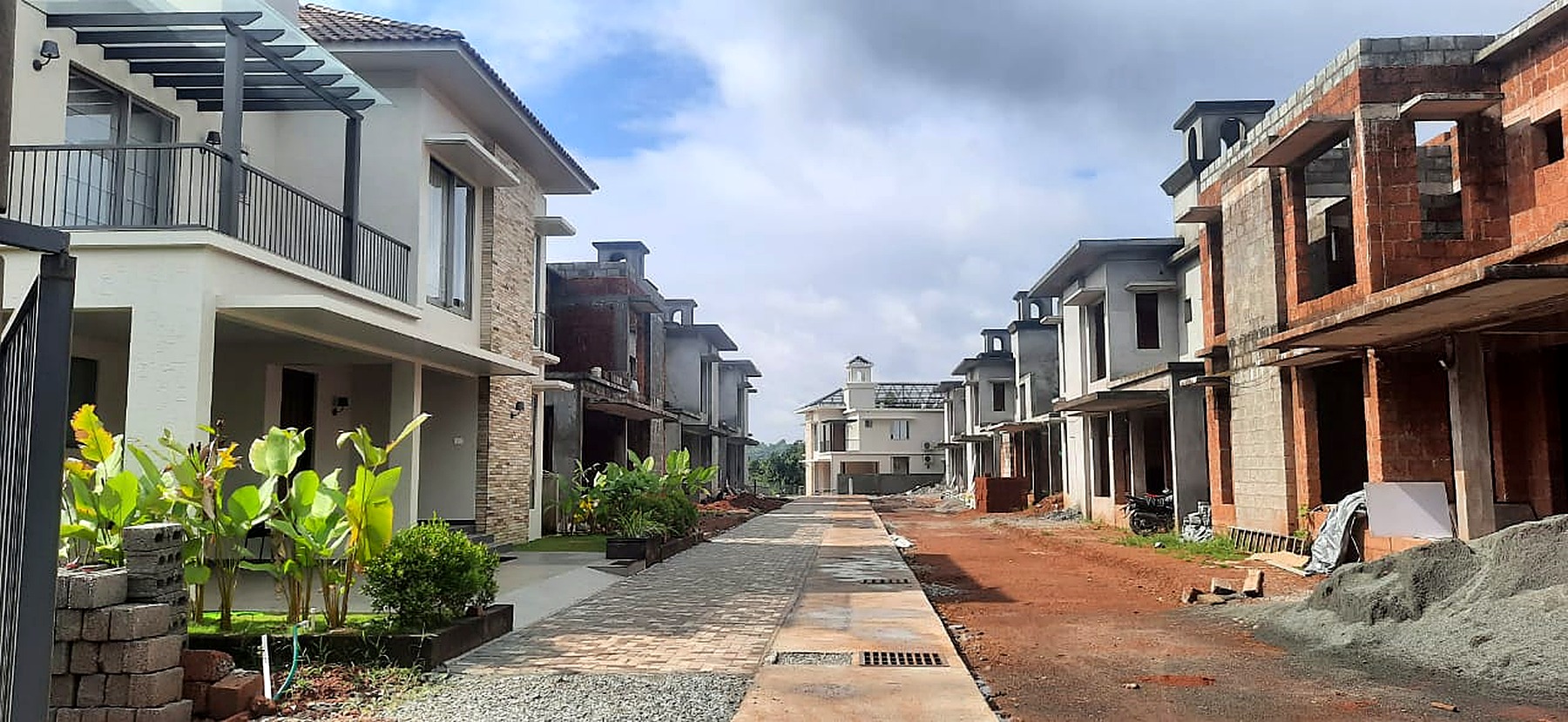 Houses on the street